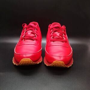 REEBOK Classic Mens 12 Leather Solid Rebel Red Cushioned Sneaker Shoe CN5693